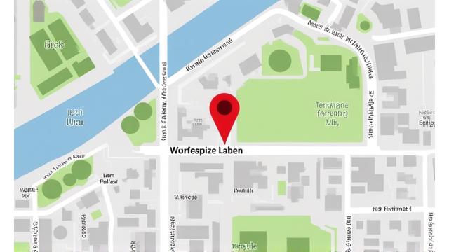 Statischer Kartenbildausschnitt der Königsallee in Düsseldorf, markiert den Standort von Würfelspitze Laden.